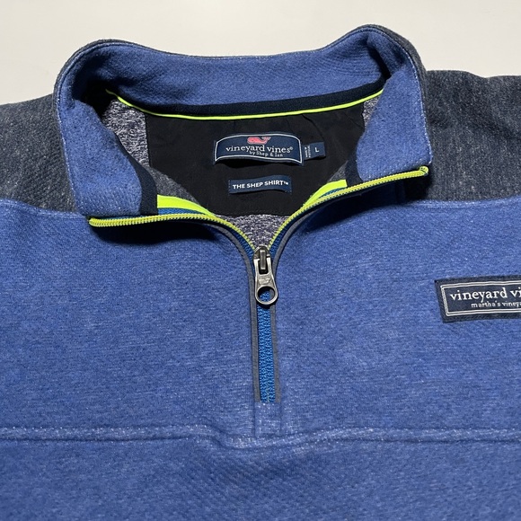 VINEYARD VINES Mens Saltwater Fleece Shep Shirt - Picture 8 of 8